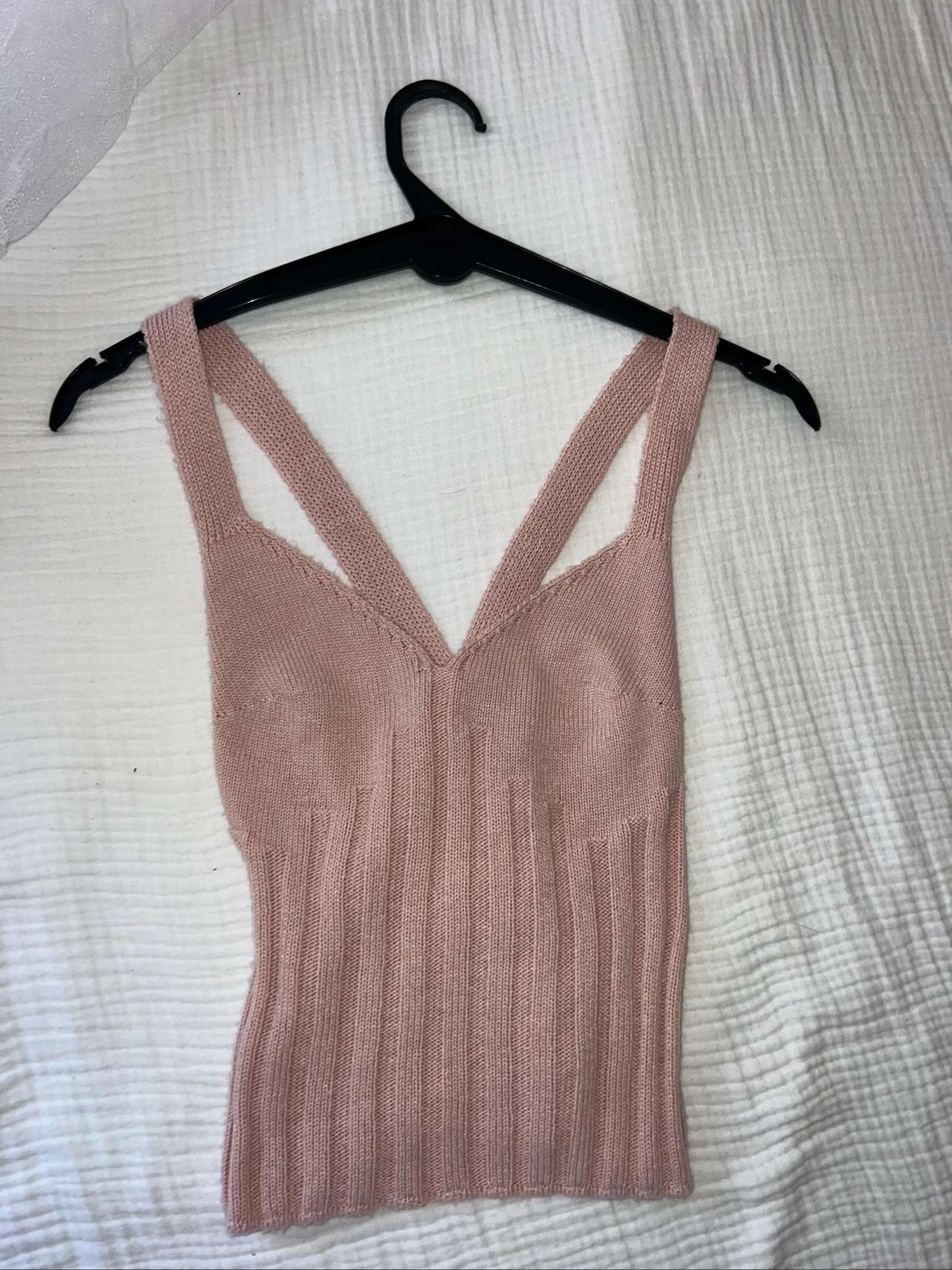Ribbed Pink Tank Top – photo 6